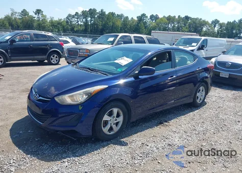 2014 Hyundai Elantra Se из США, поврежденный, VIN 5NPDH4AE6EH470040